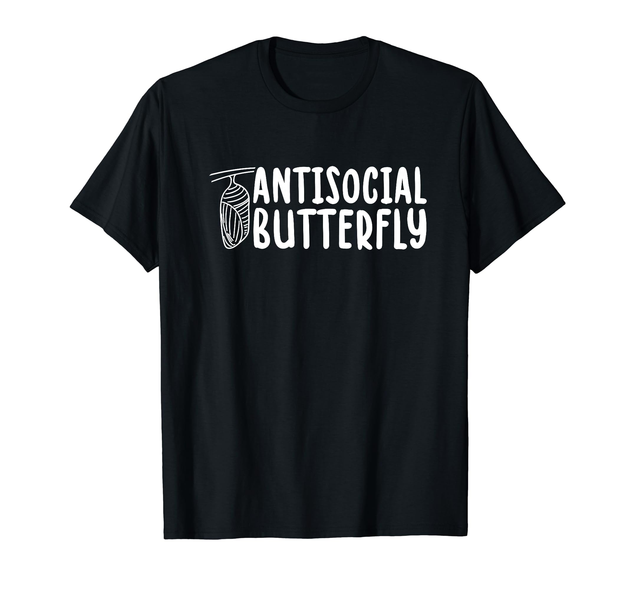 Antisocial Butterfly Funny Introvert T-Shirt - Trendy Graphic Unisex - T-Shirt, Sweatshirt, Hoodie