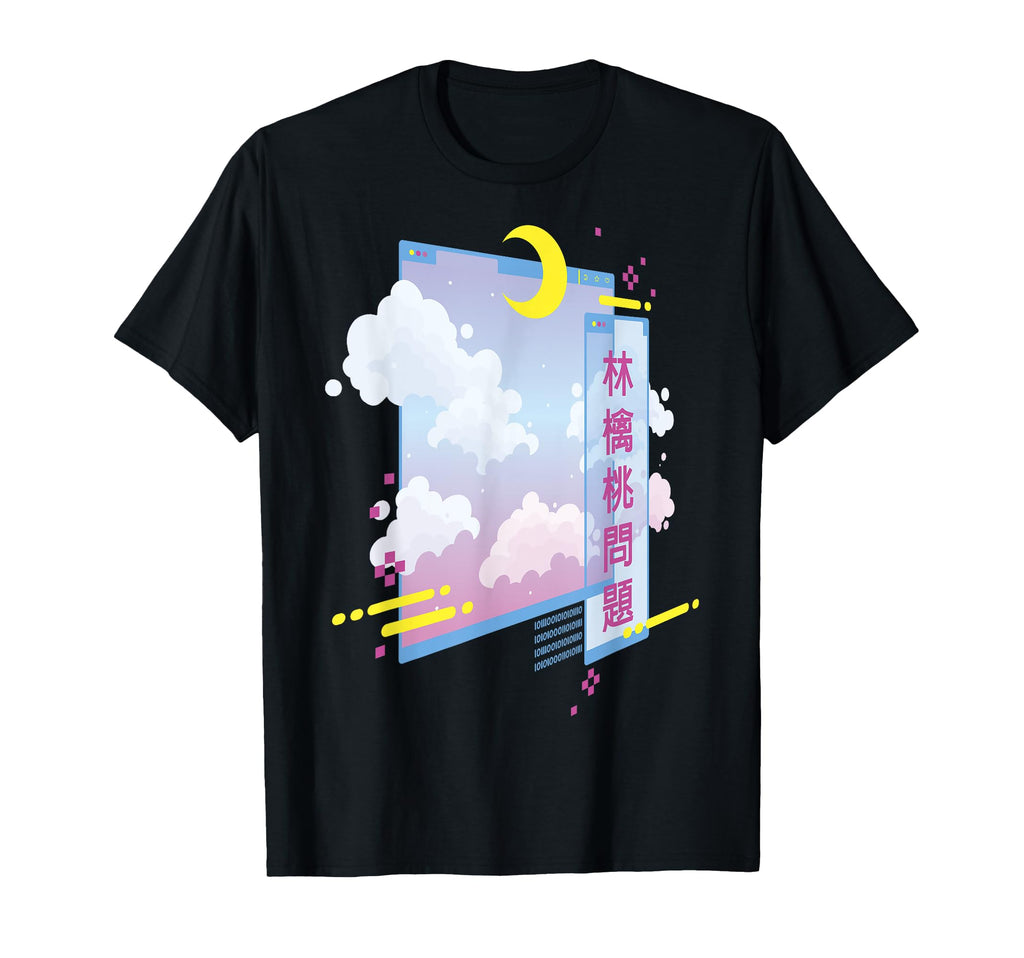 80S Vaporwave Japanese Pastel Goth T-Shirt - Minimalist Print for Adults - T-Shirt, Sweatshirt, Hoodie