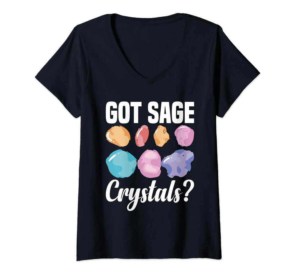 Crystal Healing Sage Crystal T-Shirt - Casual Everyday Wear Men Women - T-Shirt, Sweatshirt, Hoodie