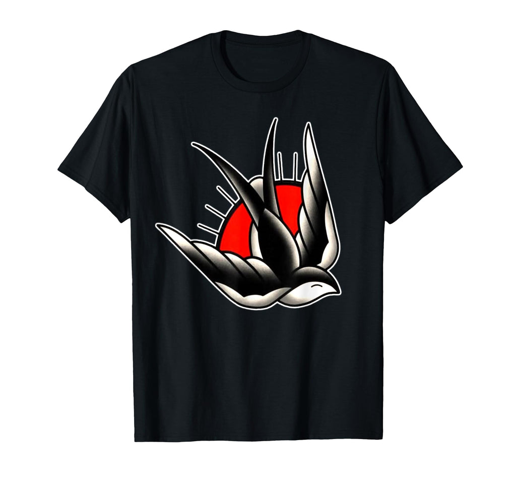 Sparrow Tattoo Flash T-Shirt - Graphic Print Unisex - T-Shirt, Sweatshirt, Hoodie