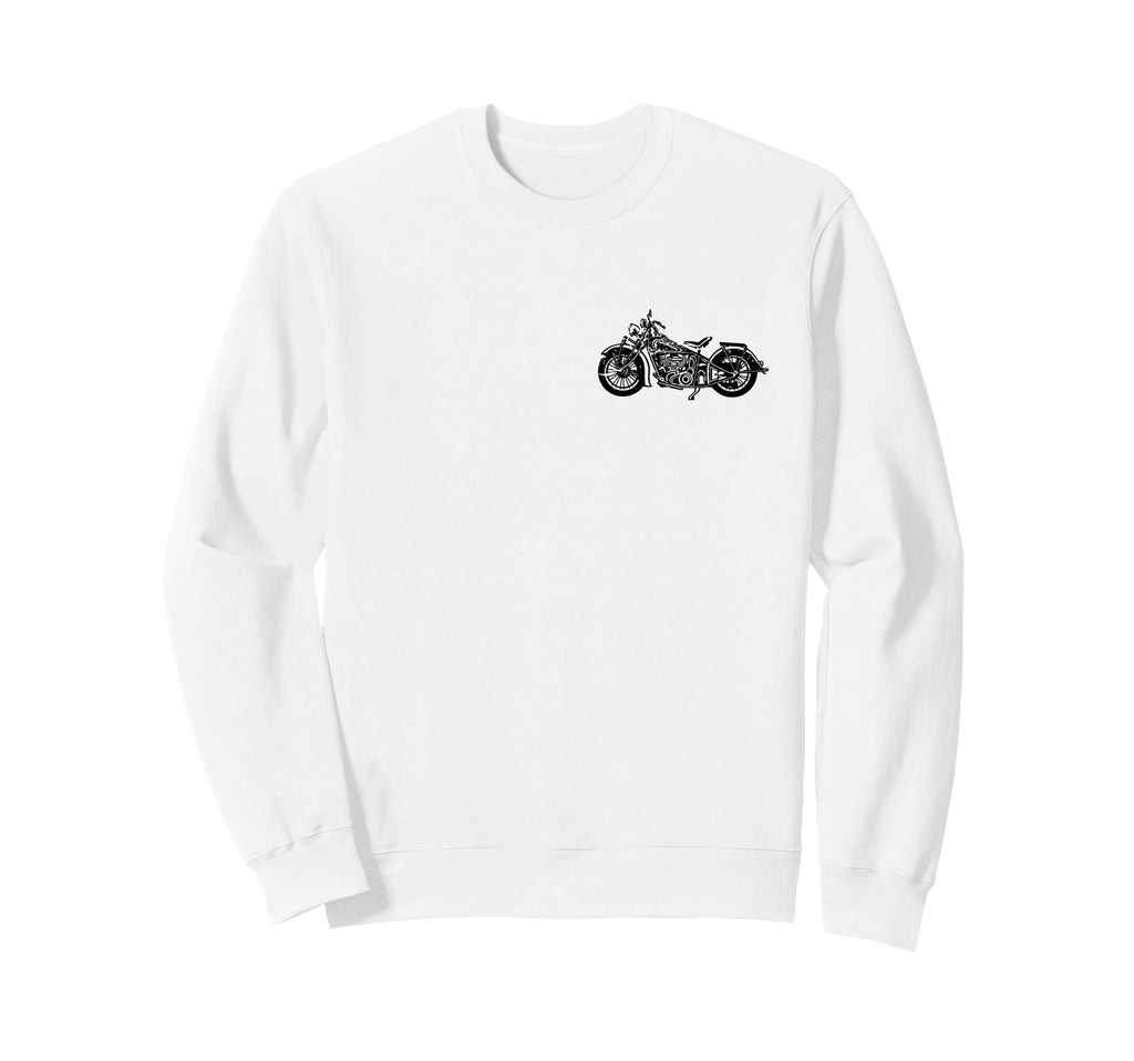 American Motorcycle Distressed Sweatshirt - Graphic Print Men Women - T-Shirt, Sweatshirt, Hoodie