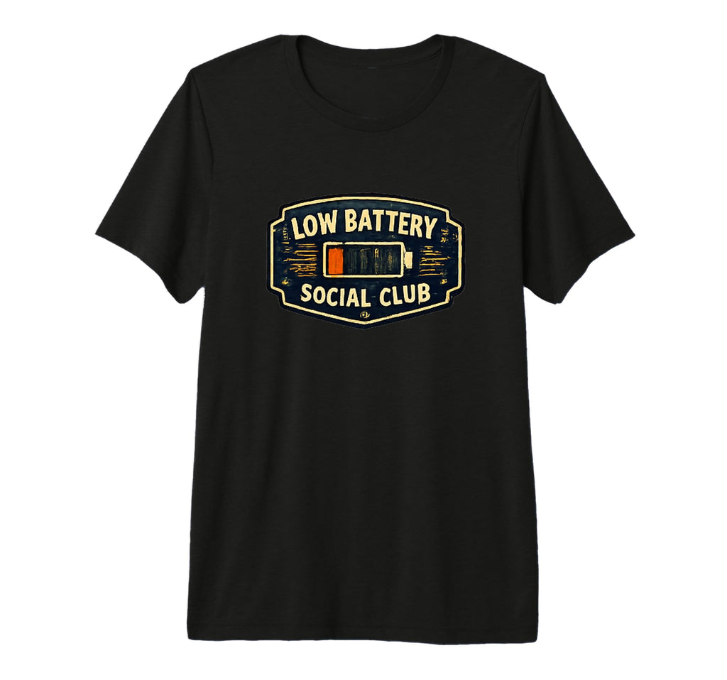 Low Battery Social Club Tri Blend T-Shirt - Aesthetic Graphic Unisex - T-Shirt, Sweatshirt, Hoodie