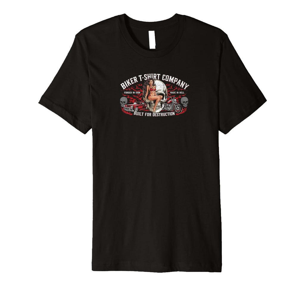 Front And Back Biker Motorcycle T-Shirt - Casual Everyday Wear for Adults - T-Shirt, Sweatshirt, Hoodie