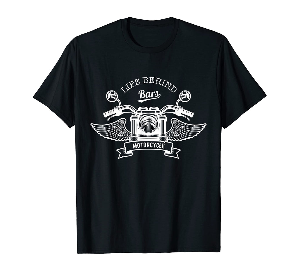 Life Behind Bars Motorcycle Rider T-Shirt - Custom Art Print for Adults - T-Shirt, Sweatshirt, Hoodie