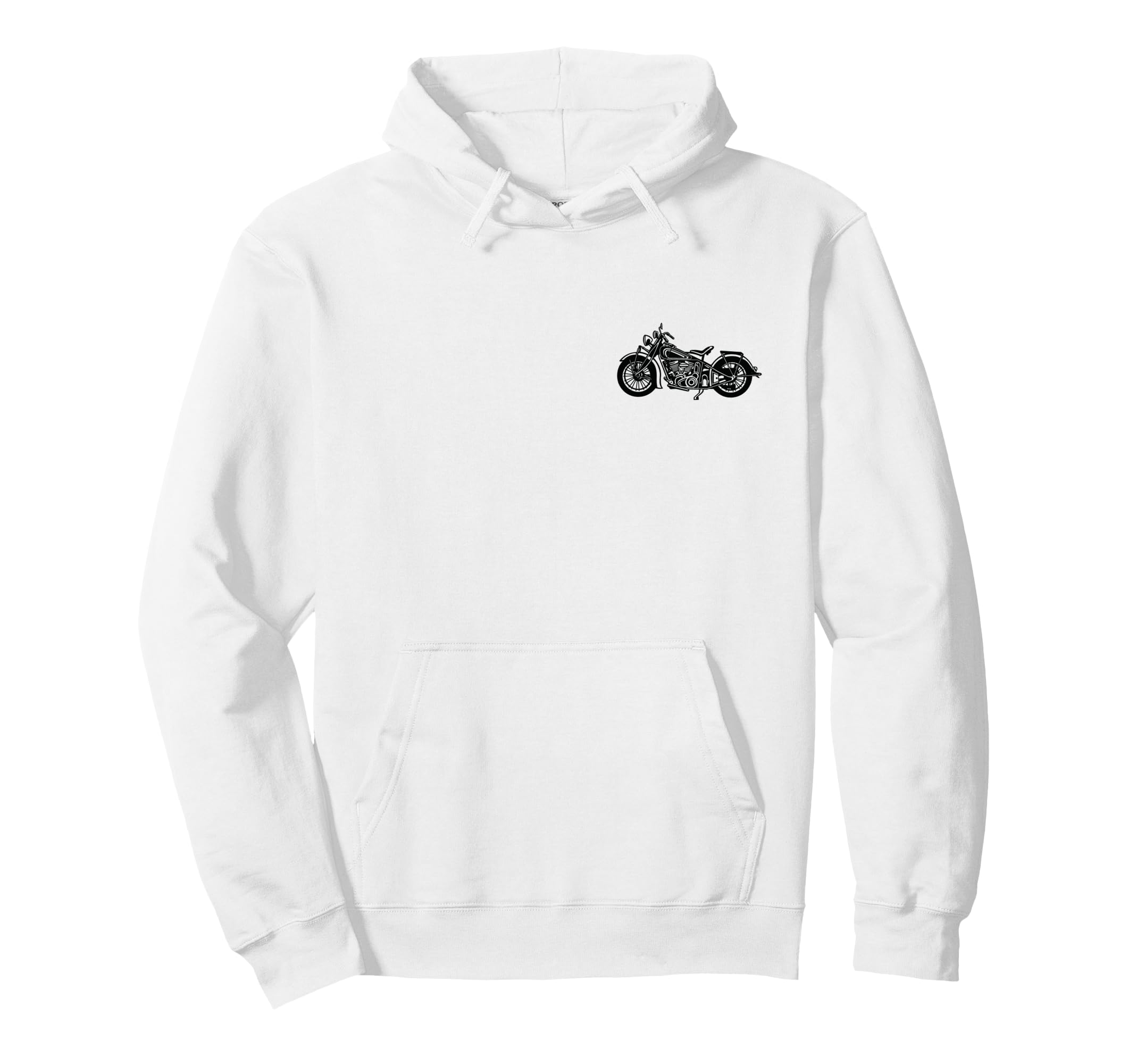 American Motorcycle Hoodie - Minimalist Print for Adults - T-Shirt, Sweatshirt, Hoodie