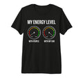 Car Enthusiast My Energy Level Funny T-Shirt - Aesthetic Graphic Men Women - T-Shirt, Sweatshirt, Hoodie