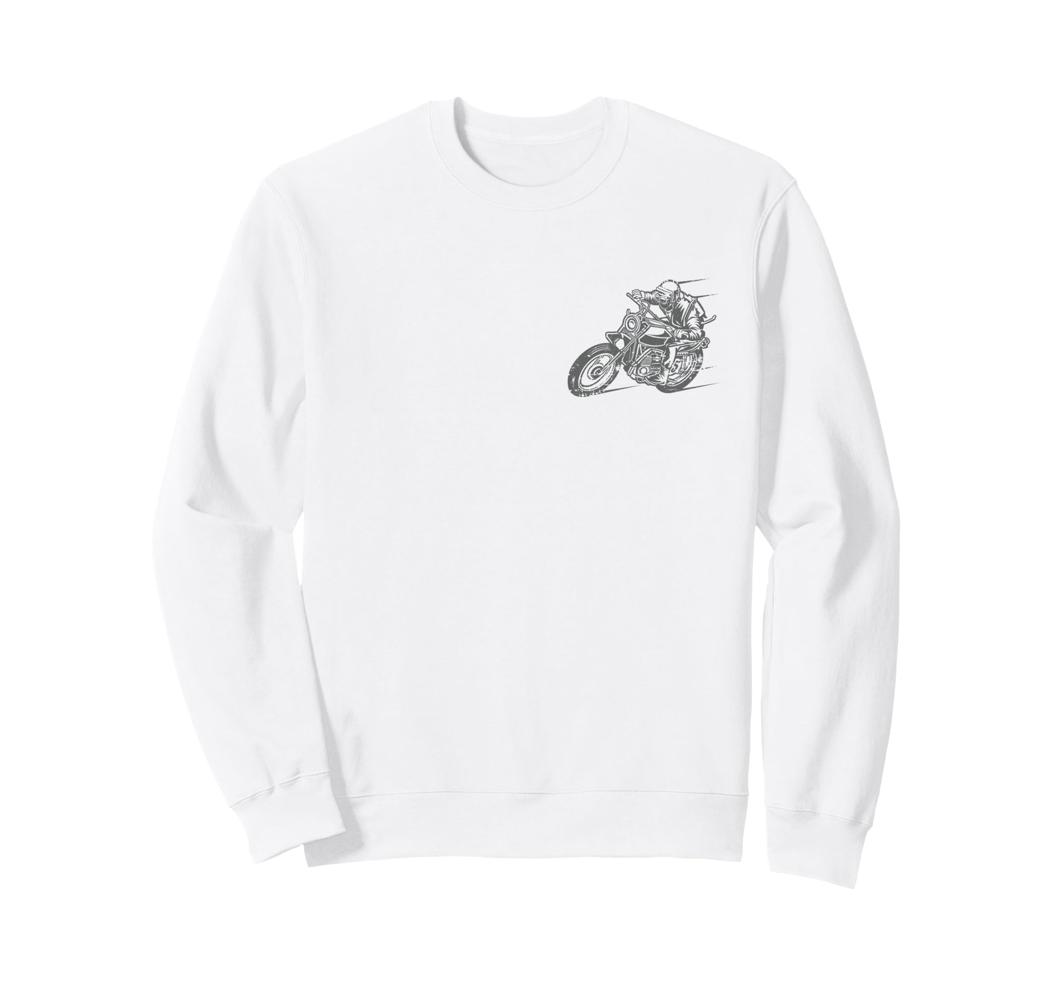Motorcycle Racing Distressed Sweatshirt - Unique Graphic Unisex - T-Shirt, Sweatshirt, Hoodie