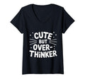 Womens But Overthinker V Neck T-Shirt - Graphic Print Men Women - T-Shirt, Sweatshirt, Hoodie