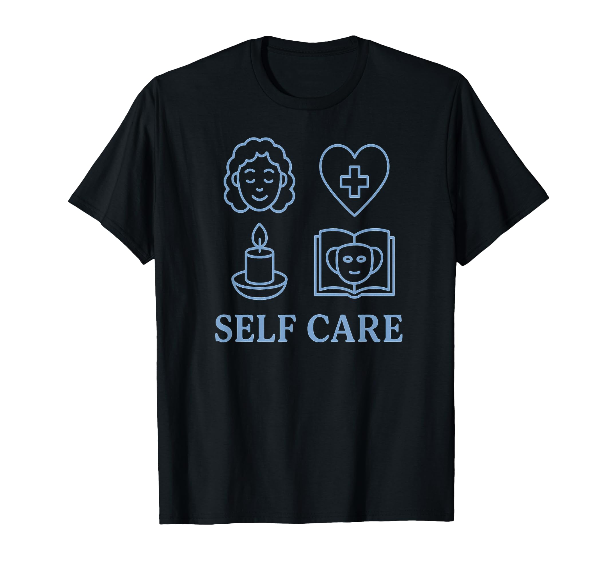 Self Care Symbols T-Shirt - Custom Art Print Men Women - T-Shirt, Sweatshirt, Hoodie