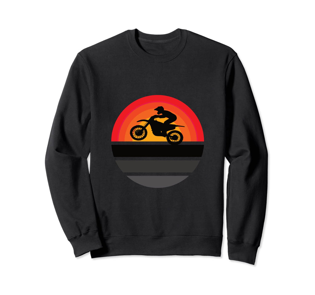 Motorcross Motorcycle Moped Biker Sweatshirt - Minimalist Print Unisex - T-Shirt, Sweatshirt, Hoodie