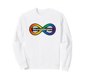Neurodivergent Infinity Pride Symbol Sweatshirt - Minimalist Print Unisex - T-Shirt, Sweatshirt, Hoodie
