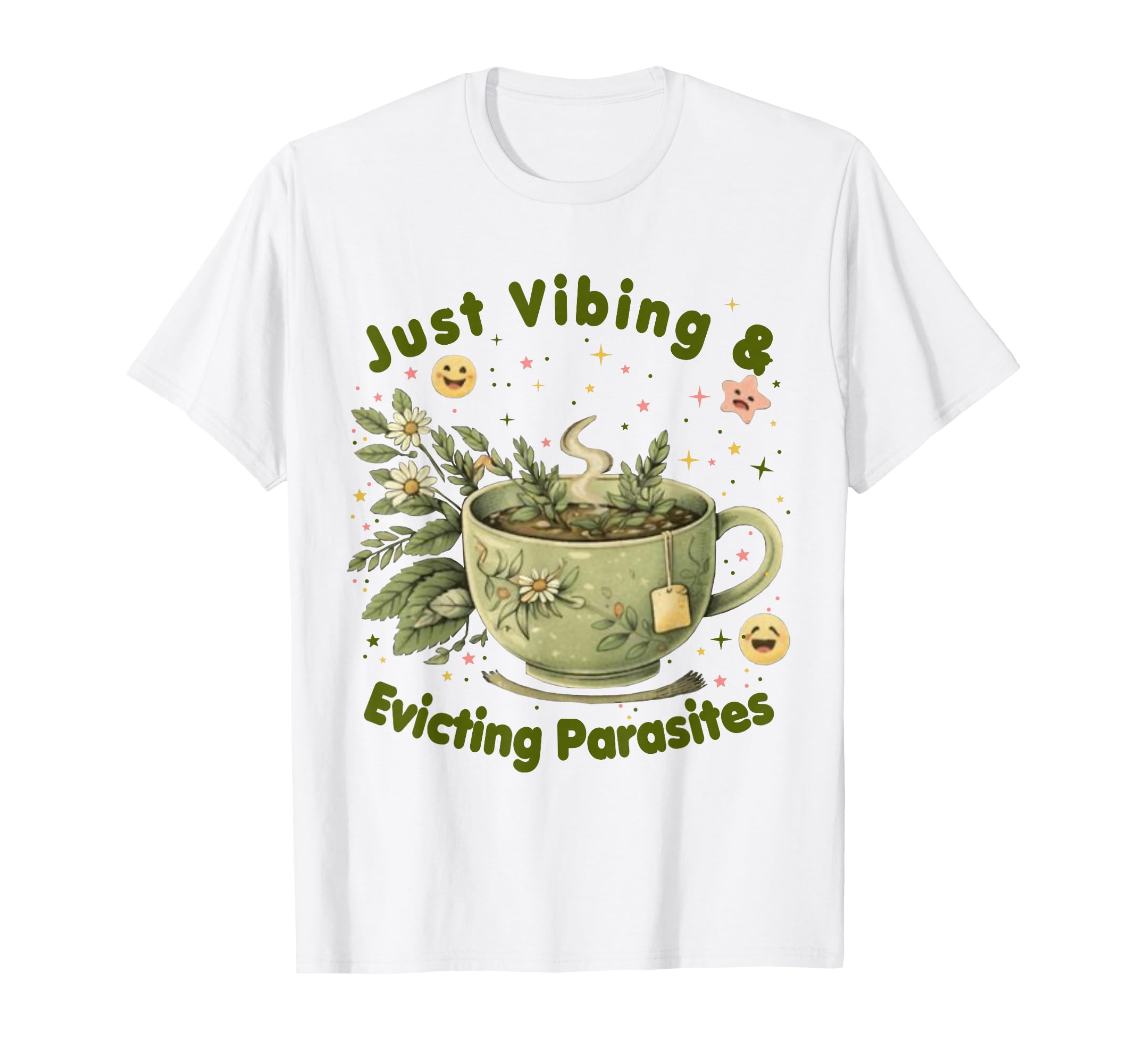 Funny Wellness Vibes Aesthetic Tea T-Shirt - Fun Novelty Design Men Women - T-Shirt, Sweatshirt, Hoodie