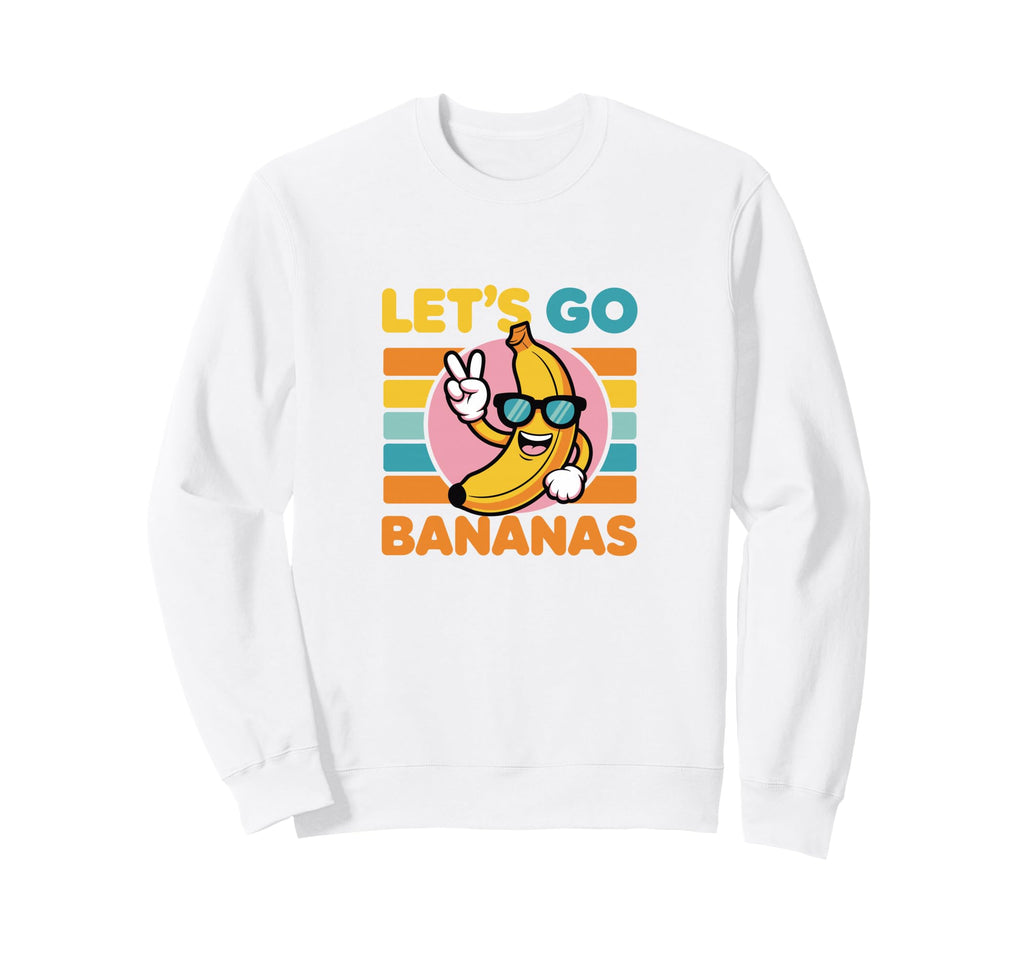 Sunglasses Banana Art Sweatshirt - Unique Graphic for Adults - T-Shirt, Sweatshirt, Hoodie