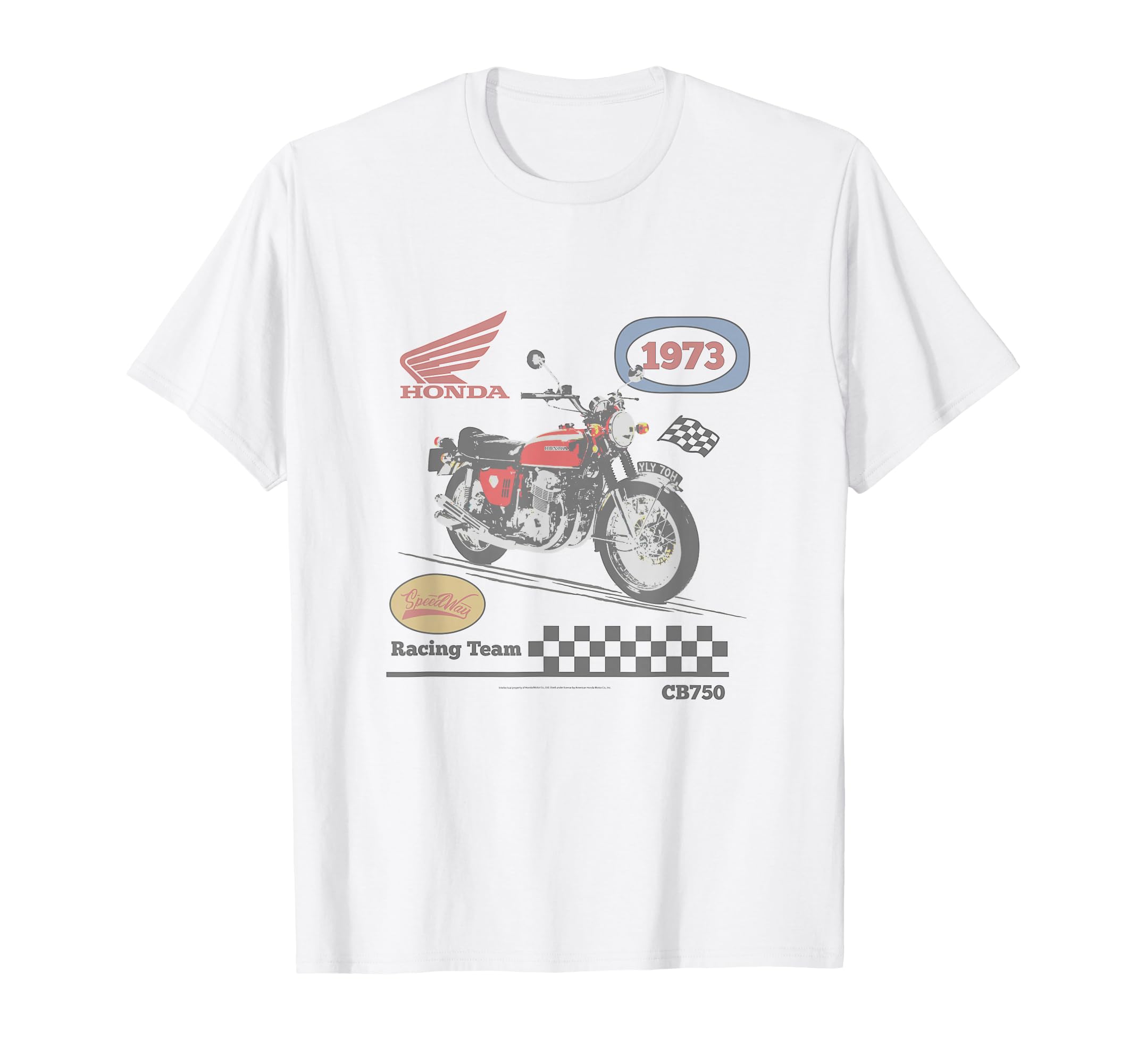 Honda Powersports 1973 Cb750 Speedway T-Shirt - Custom Art Print Men Women - T-Shirt, Sweatshirt, Hoodie