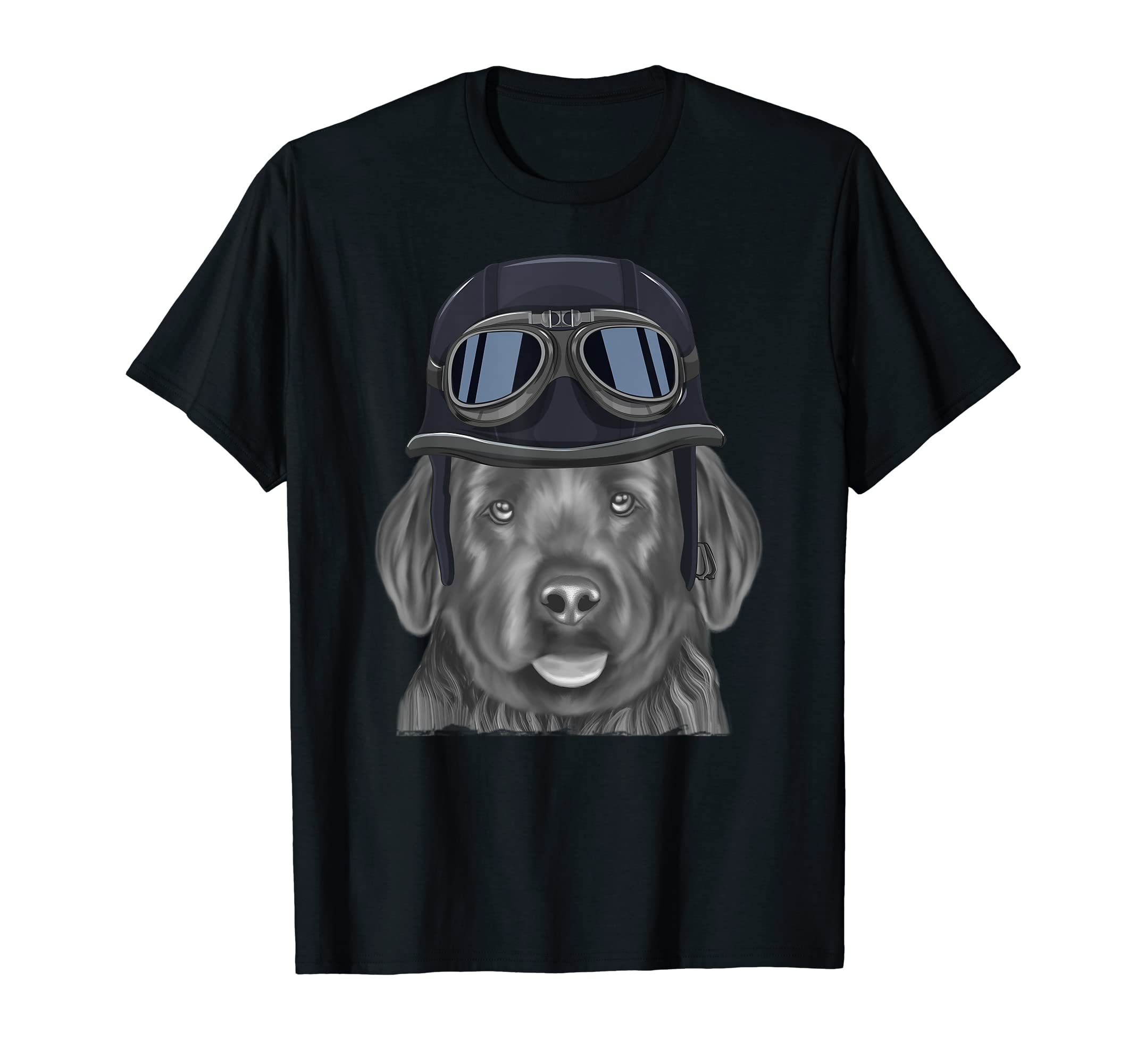 Black Russian Terrier Wearing T-Shirt - Custom Art Print Men Women - T-Shirt, Sweatshirt, Hoodie