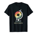 Vinyl Globe Record Player Turntable T-Shirt - Streetwear Style Men Women - T-Shirt, Sweatshirt, Hoodie