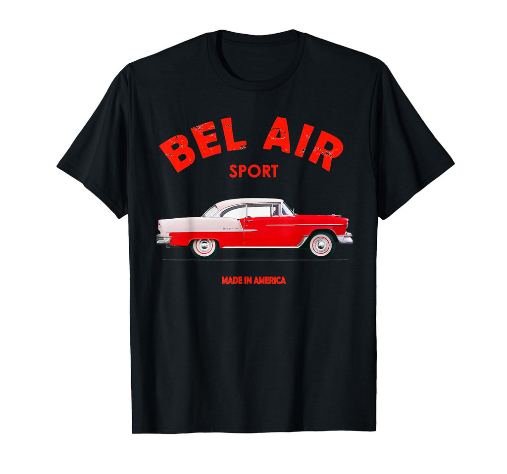 Bel Air 1955 55 56 57 Silhouette Old T-Shirt - Minimalist Print Men Women - T-Shirt, Sweatshirt, Hoodie