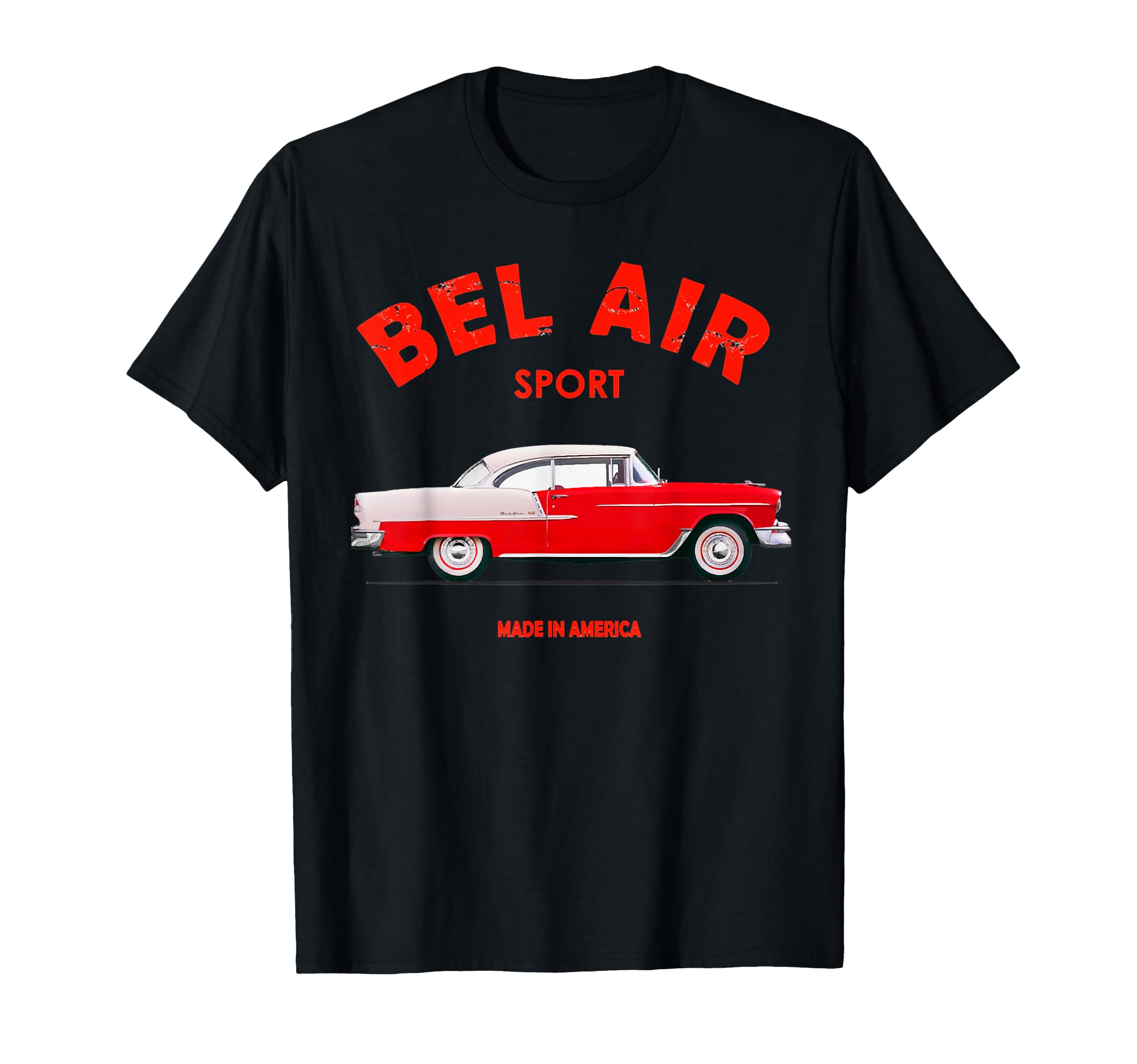 Bel Air 1955 55 56 57 Silhouette Old T-Shirt - Minimalist Print Men Women - T-Shirt, Sweatshirt, Hoodie