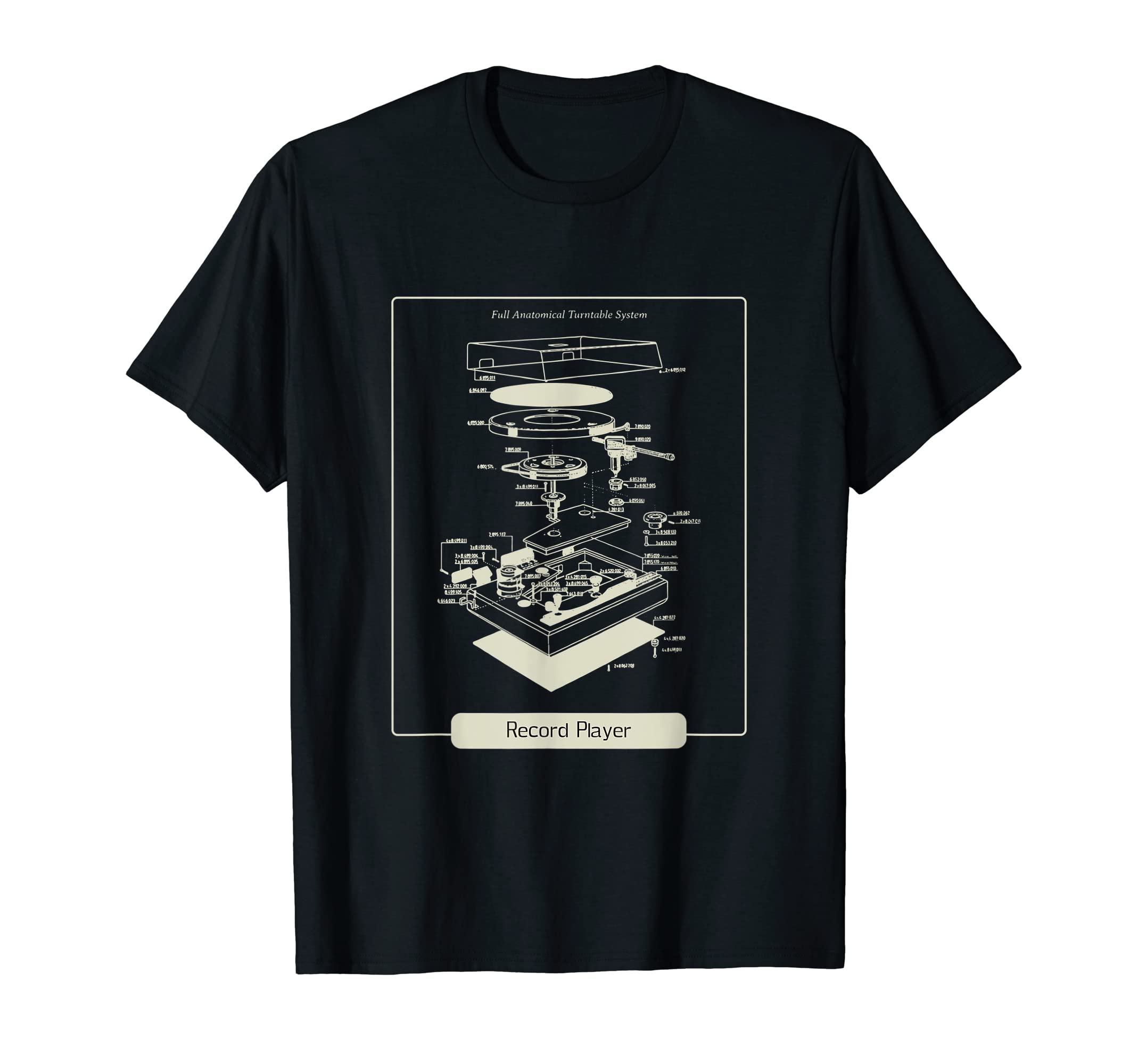 Turntable Record Player Vinyl Records T-Shirt - Novelty Apparel for Adults - T-Shirt, Sweatshirt, Hoodie