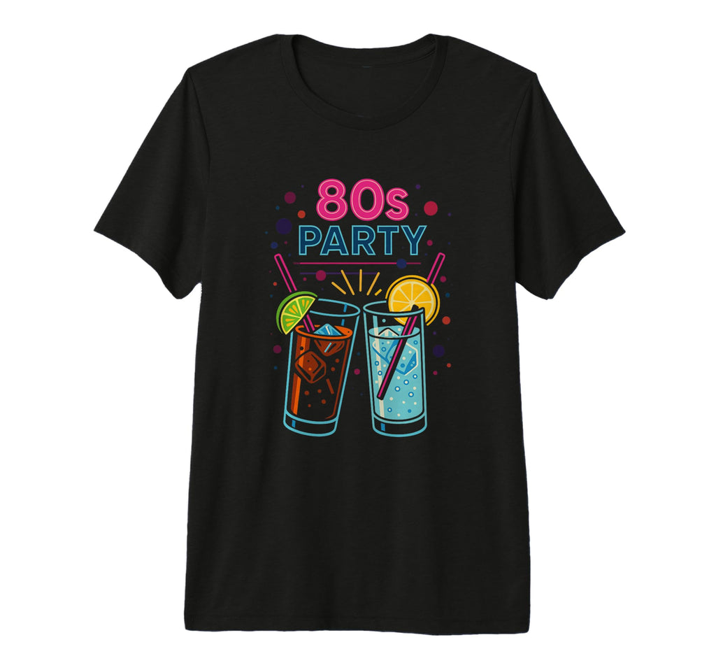 80S Outfit 80S Theme Party Disco Vibe T-Shirt - Minimalist Print Men Women - T-Shirt, Sweatshirt, Hoodie