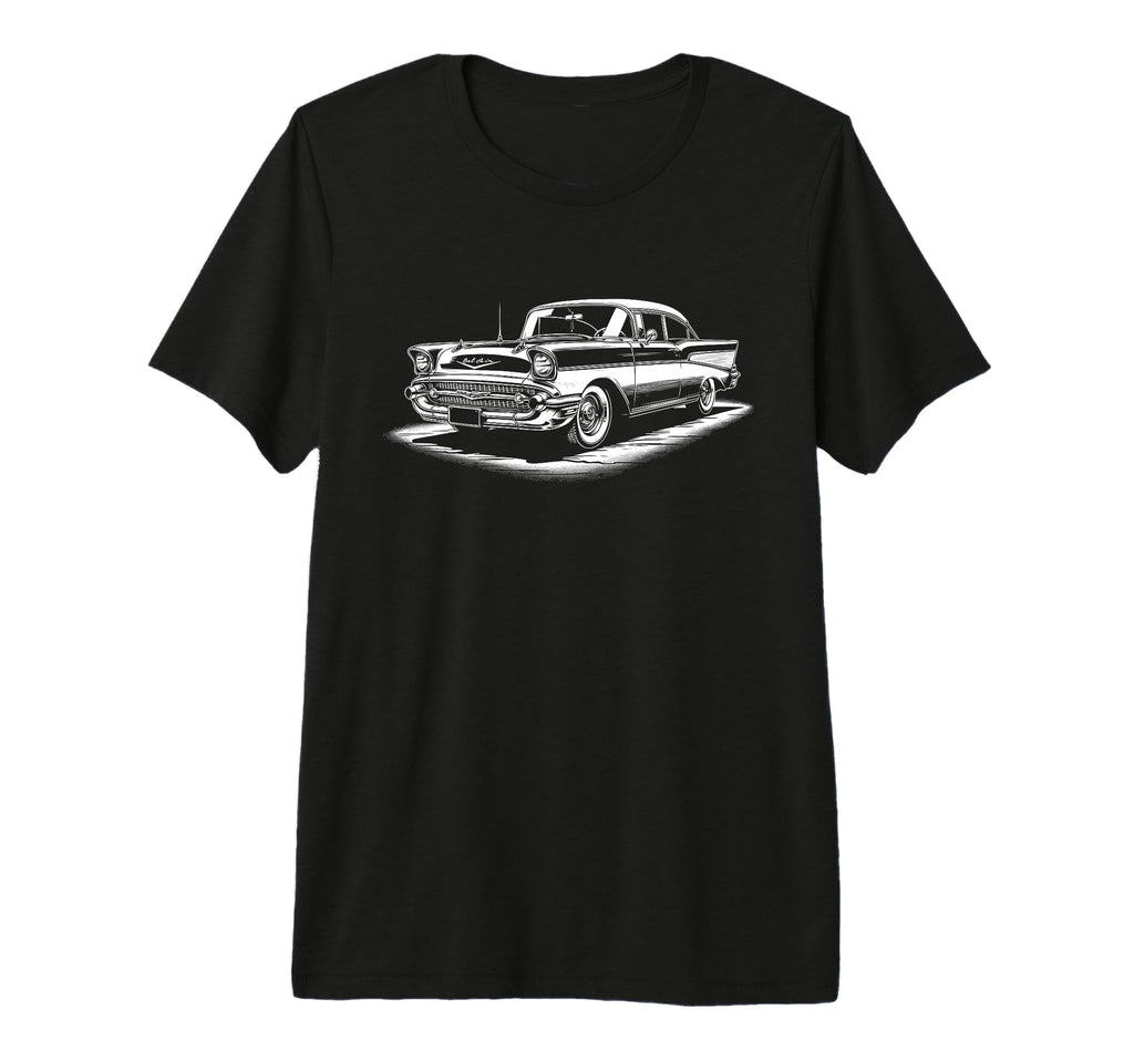 Bel Air Car Old School Hot Rod T-Shirt - Casual Everyday Wear Men Women - T-Shirt, Sweatshirt, Hoodie
