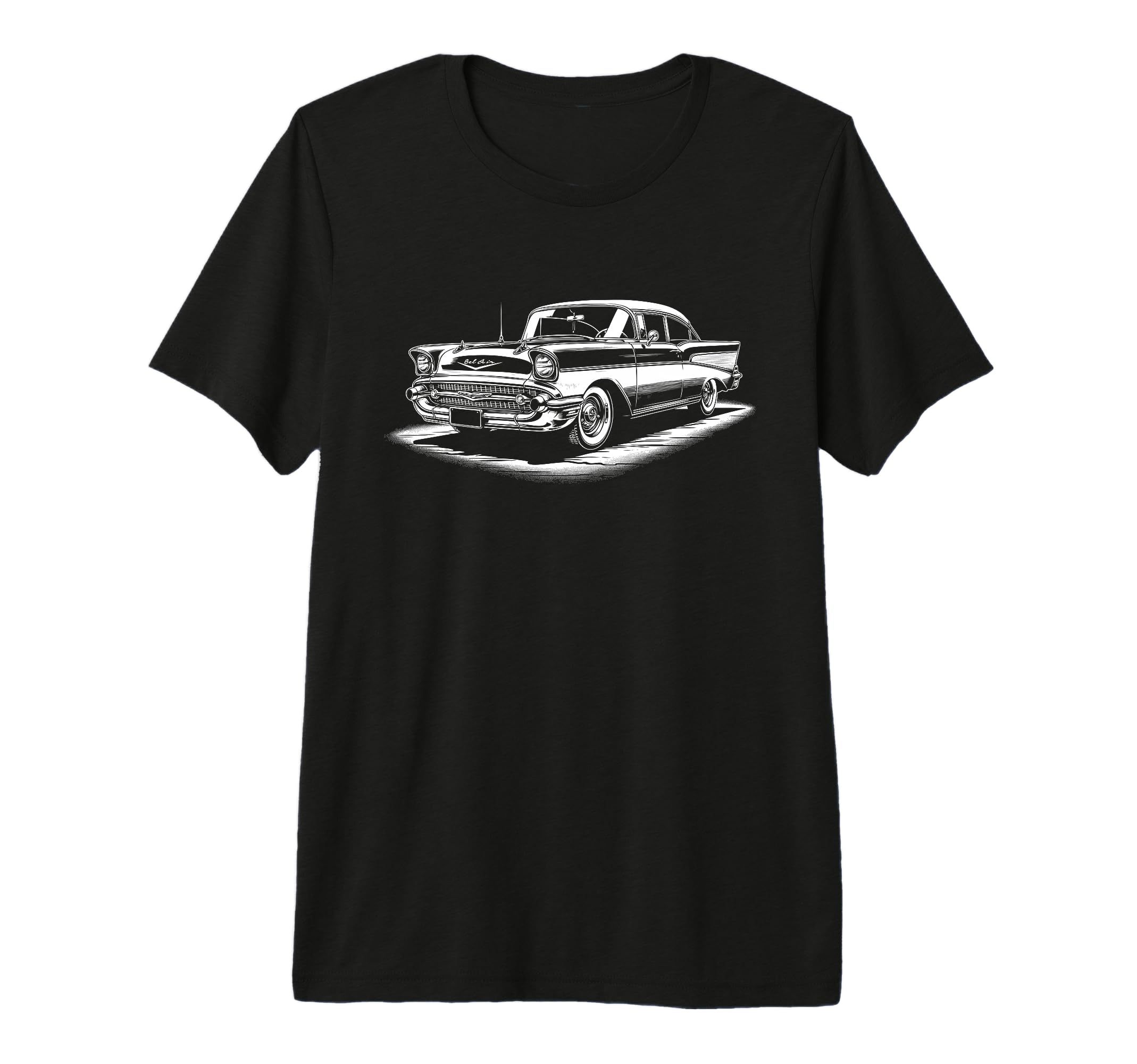 Bel Air Car Old School Hot Rod T-Shirt - Casual Everyday Wear Men Women - T-Shirt, Sweatshirt, Hoodie