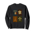French Postage Stamps France Sweatshirt - Custom Art Print for Adults - T-Shirt, Sweatshirt, Hoodie