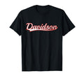Davidson North Carolina Varsity Throwback T-Shirt - Minimalist Print Unisex - T-Shirt, Sweatshirt, Hoodie