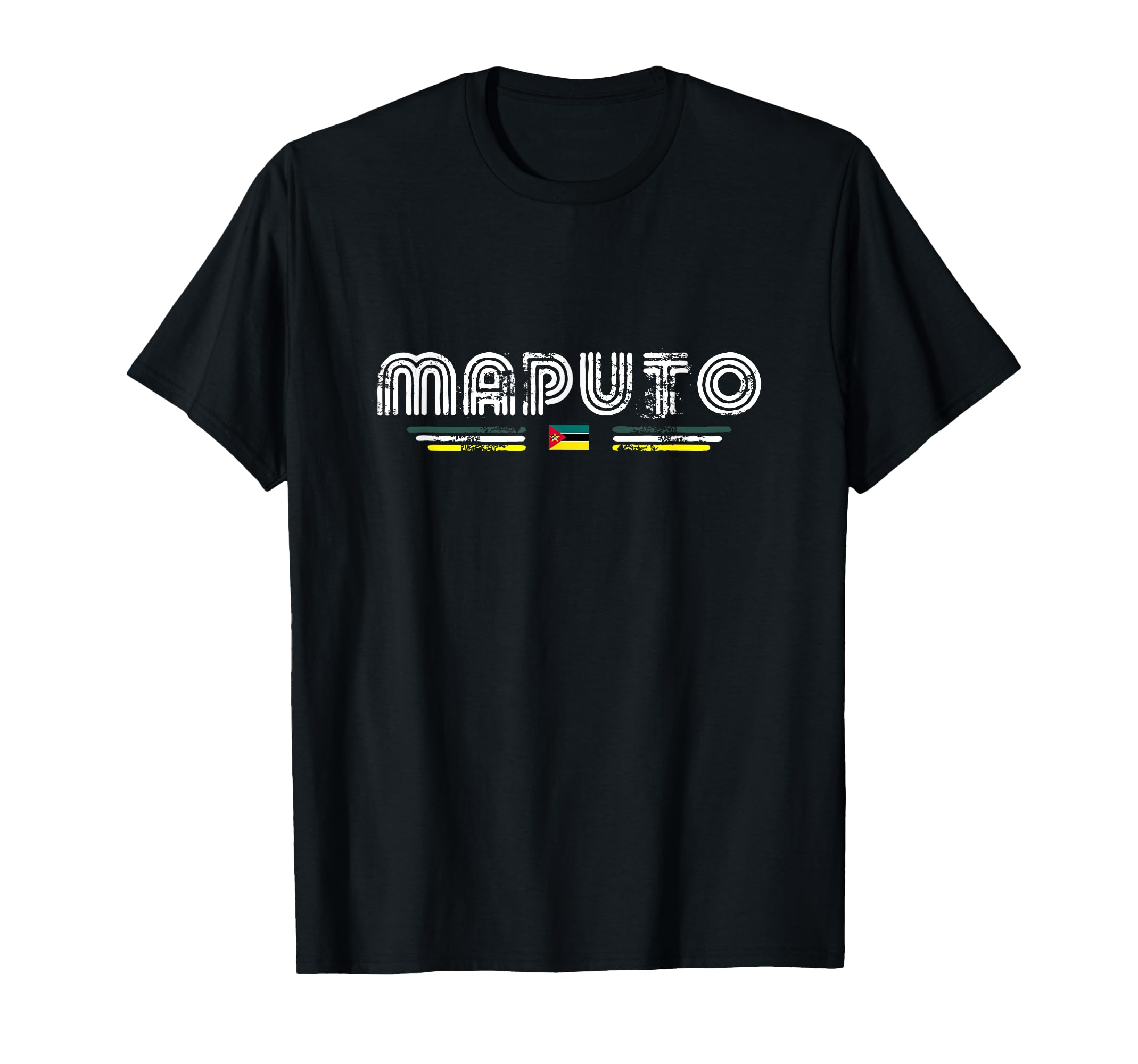 Maputo Mozambique 70S 80S Type T-Shirt - Trendy Graphic Men Women - T-Shirt, Sweatshirt, Hoodie