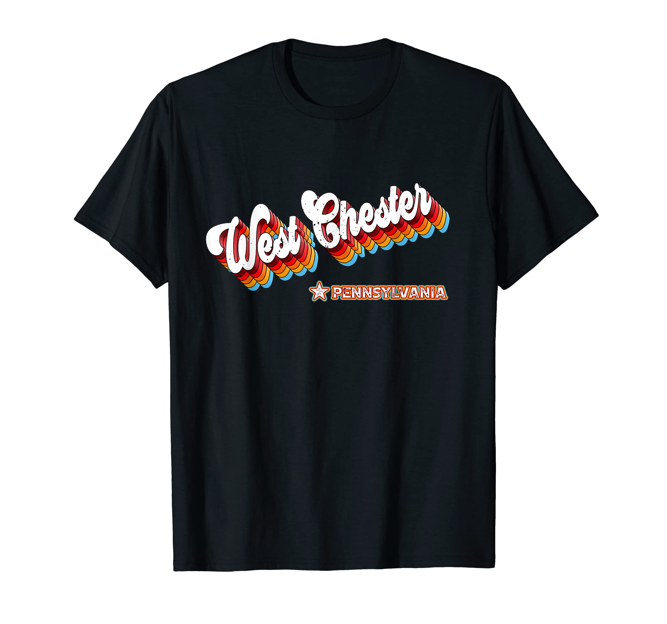 80S West Chester Pennsylvania Pa T-Shirt - Fun Novelty Design for Adults - T-Shirt, Sweatshirt, Hoodie