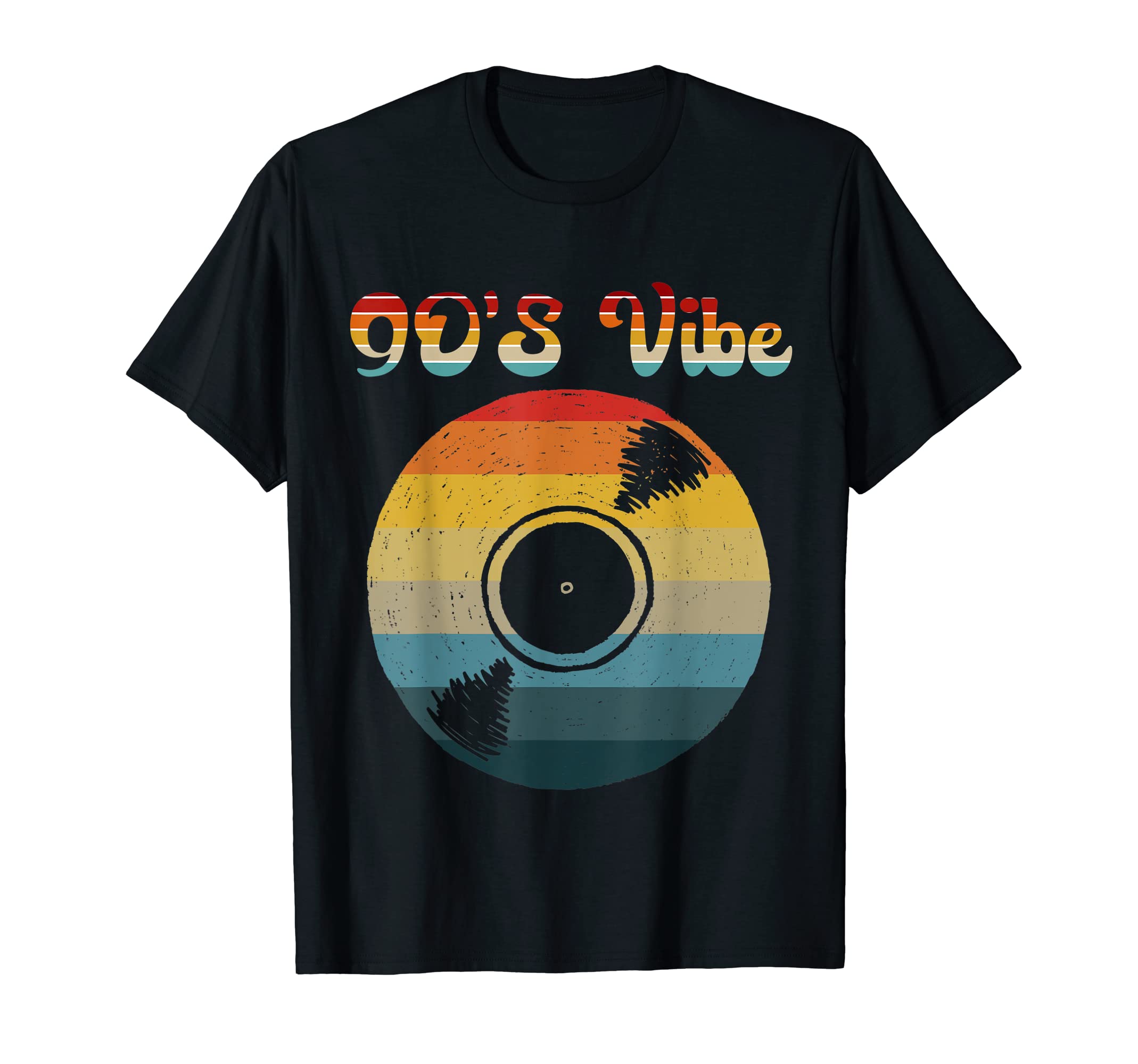 Sunset 90S Vibe Vinyl Record Music T-Shirt - Aesthetic Graphic for Adults - T-Shirt, Sweatshirt, Hoodie