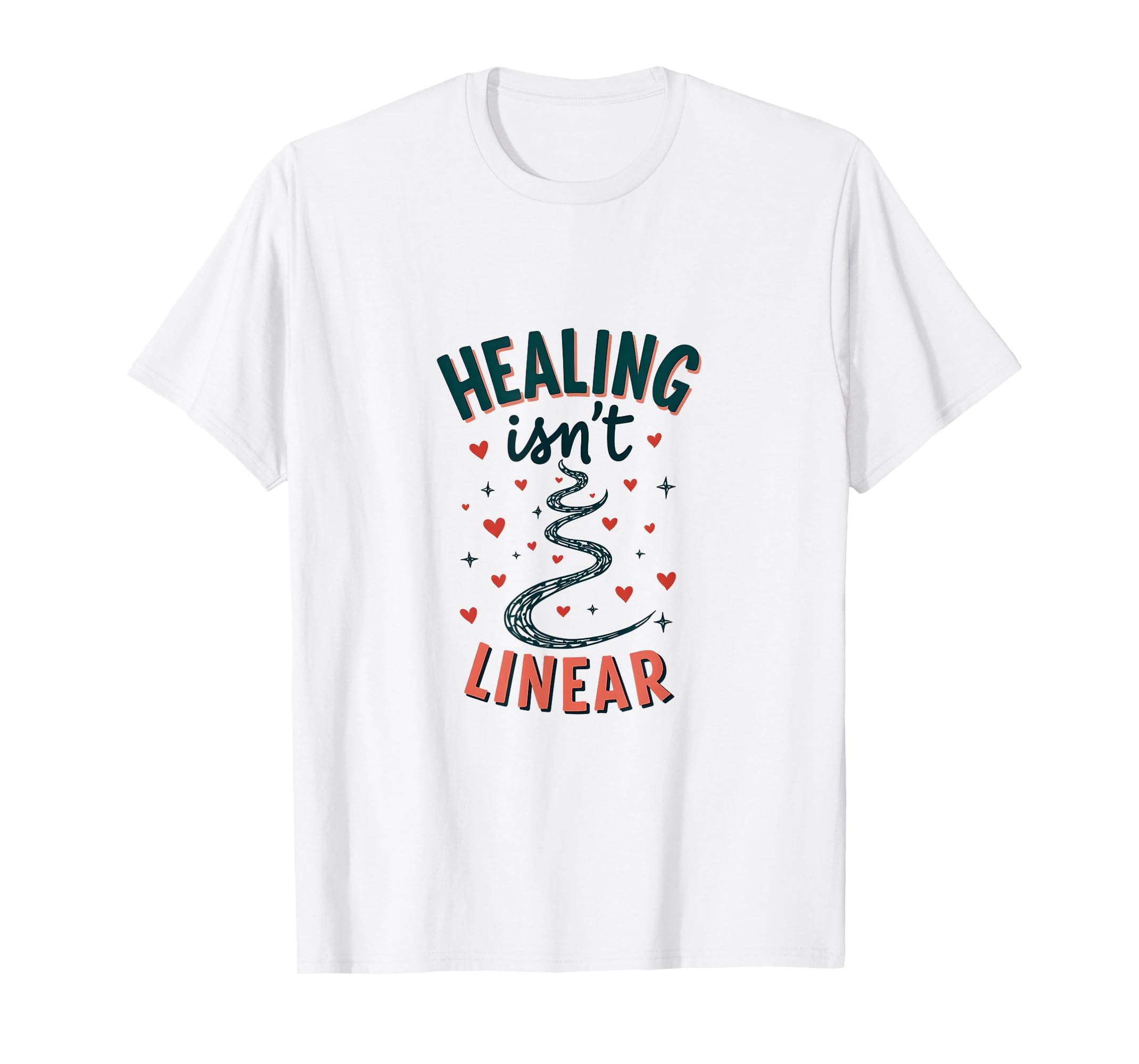 Healing Isnt Linear Mental Health T-Shirt - Unique Graphic for Adults - T-Shirt, Sweatshirt, Hoodie