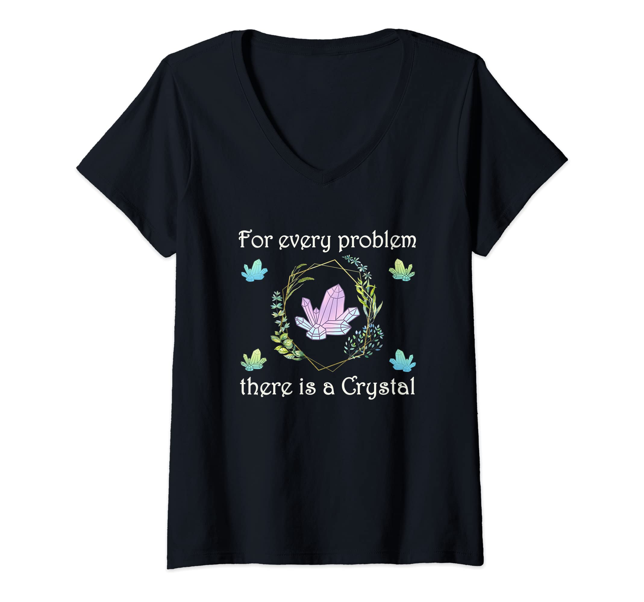 Womens Healing Crystals Spiritual Energy T-Shirt - Trendy Graphic Unisex - T-Shirt, Sweatshirt, Hoodie