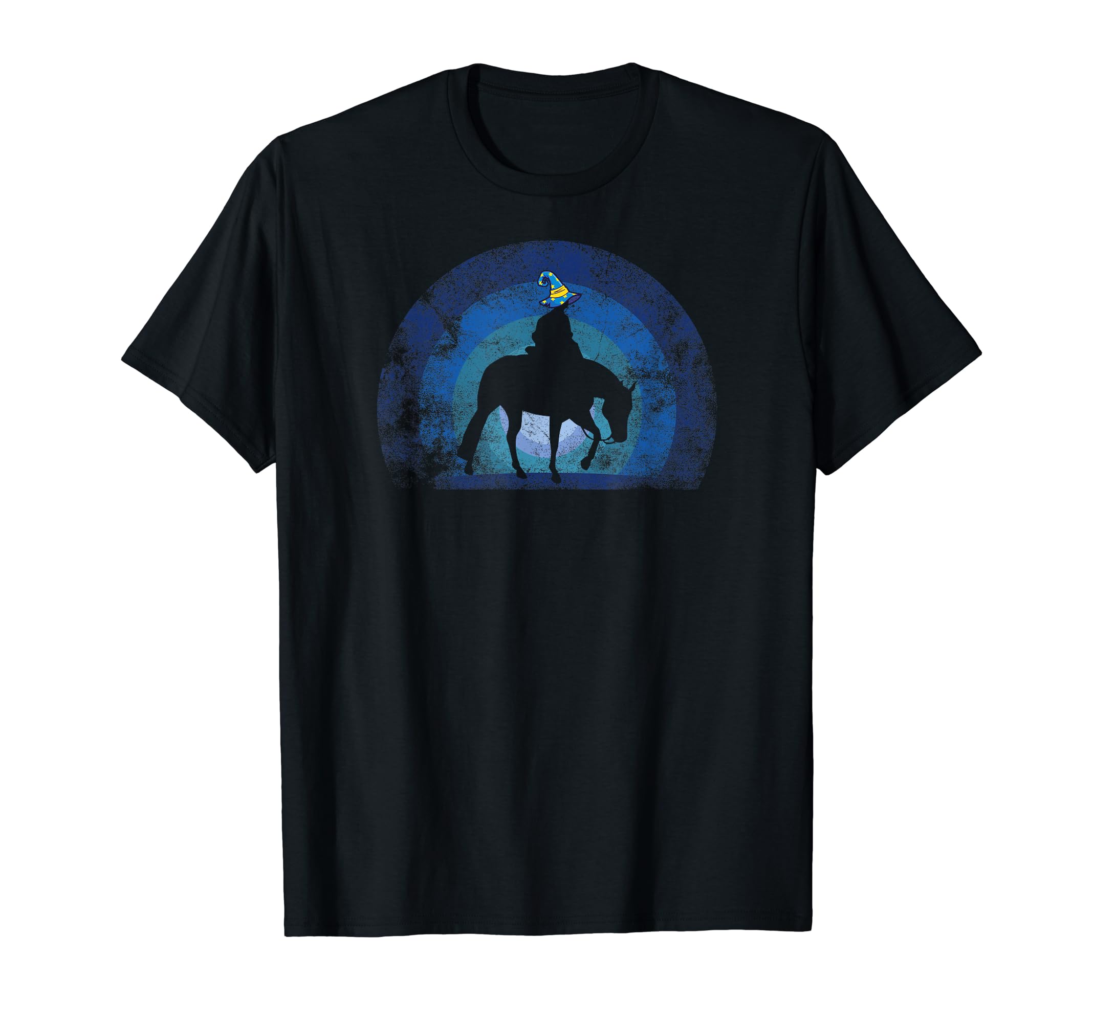 Cowboy Wizard Sunset Halloween Western T-Shirt - Unique Graphic Unisex - T-Shirt, Sweatshirt, Hoodie