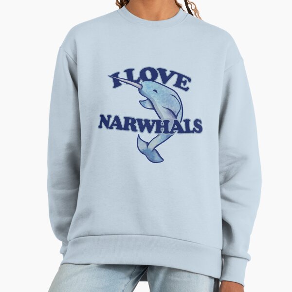 I love Narwhals - Adult & Kids T-Shirts, Sweatshirts & Hoodies apparel design preview 1