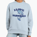 I love Narwhals - Adult & Kids T-Shirts, Sweatshirts & Hoodies apparel design preview 1