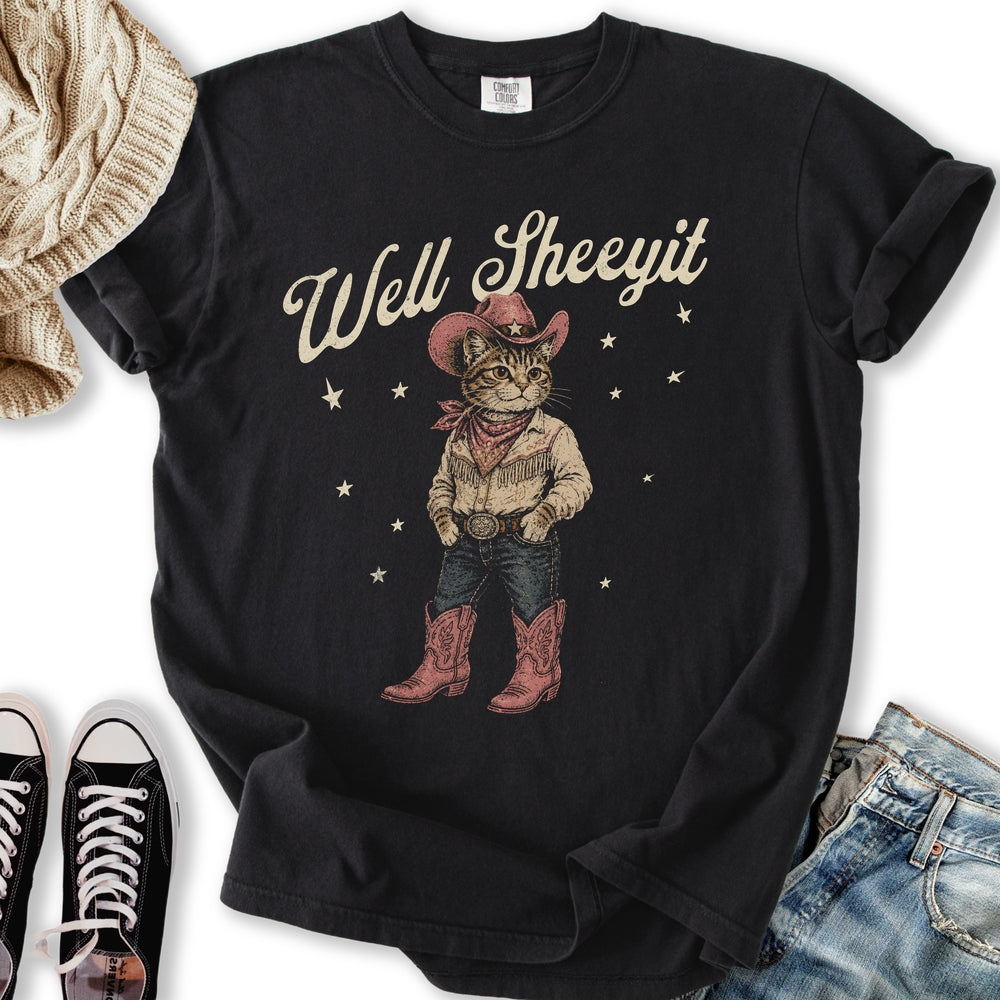 Well Sheeyit Cowgirl - Adult & Kids T-Shirts, Sweatshirts & Hoodies apparel design preview 2
