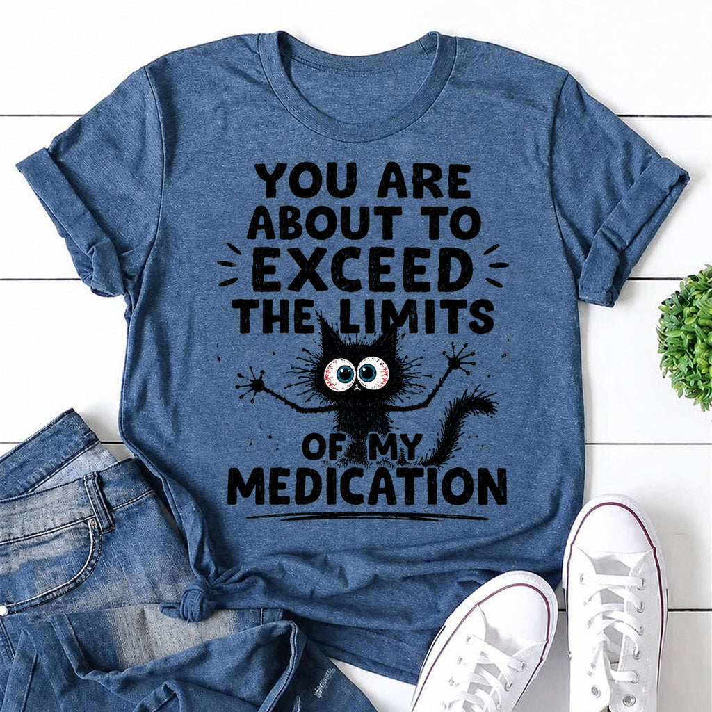 You Are About To Exceed The Limits Cat Print Women - Adult & Kids T-Shirts, Sweatshirts & Hoodies apparel design preview 1