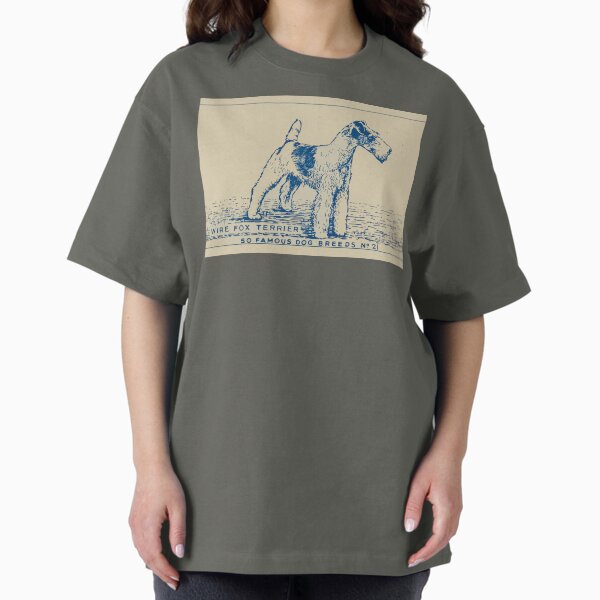 Wire Fox Terrier Vintage Art Dog Poster - Adult & Kids T-Shirts, Sweatshirts & Hoodies apparel design preview 1