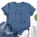 Cat Print Crew Neck Short Sleeve - Adult & Kids T-Shirts, Sweatshirts & Hoodies apparel design preview 1