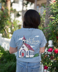 Southernology Because He Lives Church Comfort Colors - Adult & Kids T-Shirts, Sweatshirts & Hoodies apparel design preview 1