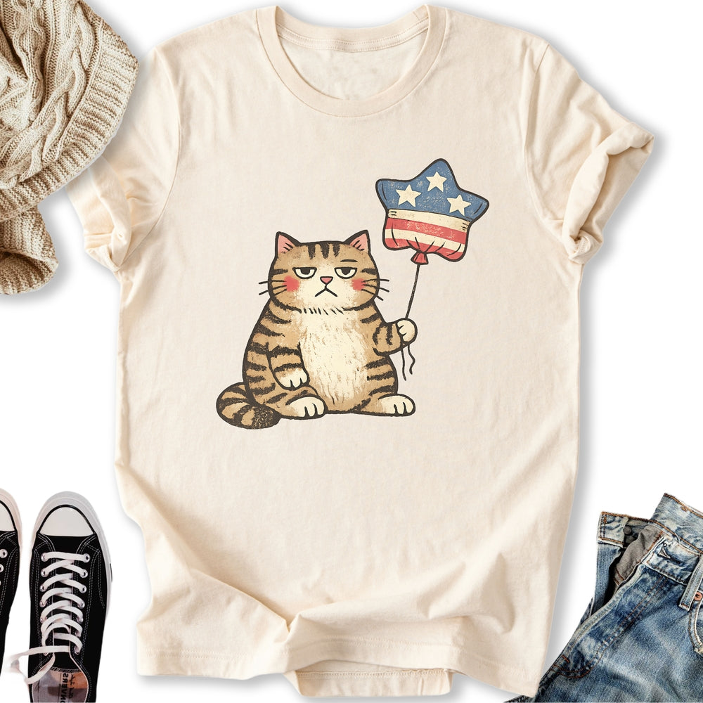 Unbothered Cat Patriot - Adult & Kids T-Shirts, Sweatshirts & Hoodies apparel design preview 2