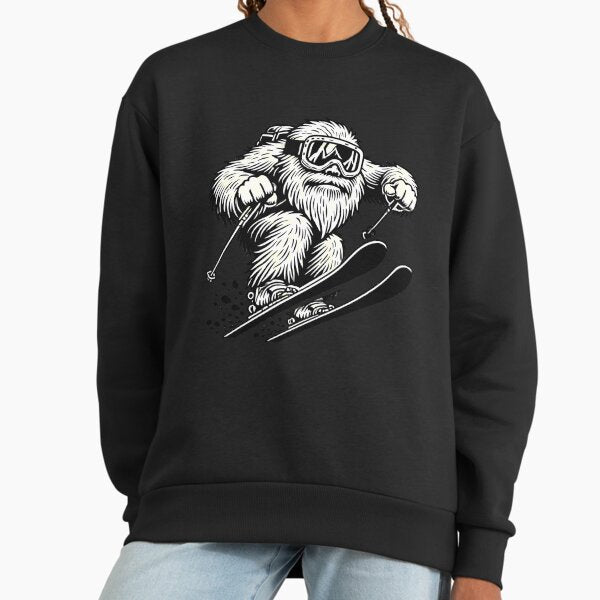 Yeti Skiing - Adult & Kids T-Shirts, Sweatshirts & Hoodies apparel design preview 1