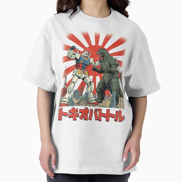 Gundam vs Godzilla - Adult & Kids T-Shirts, Sweatshirts & Hoodies apparel design preview 1