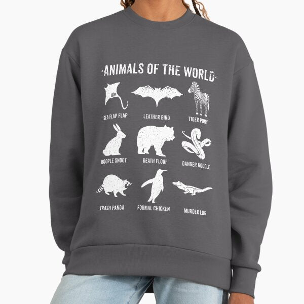 Simple Vintage Humor Funny Rare Animals of the World - Adult & Kids T-Shirts, Sweatshirts & Hoodies apparel design preview 1