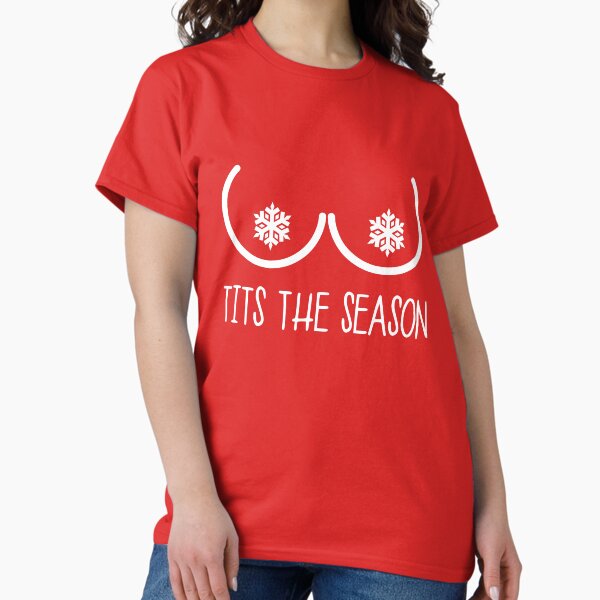 Snowflake, tits the season, Naughty Nice Nobhead Rude - Adult & Kids T-Shirts, Sweatshirts & Hoodies apparel design preview 1