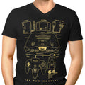 64-Bit Men's V-Neck - Adult & Kids T-Shirts, Sweatshirts & Hoodies apparel design preview 1