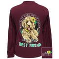 Girlie Girl Originals Best Friend Dog Sunflower - Adult & Kids T-Shirts, Sweatshirts & Hoodies apparel design preview 1
