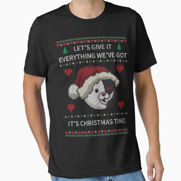 Monokuma Ugly Christmas Sweater Dangan - Adult & Kids T-Shirts, Sweatshirts & Hoodies apparel design preview 1