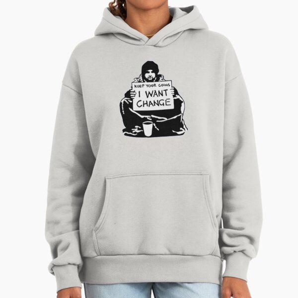 Banksy Keep Your Coins, I Want Change! - Adult & Kids T-Shirts, Sweatshirts & Hoodies apparel design preview 1